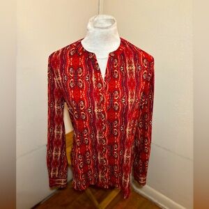 Sanctuary Button Front Chiffon Blouse